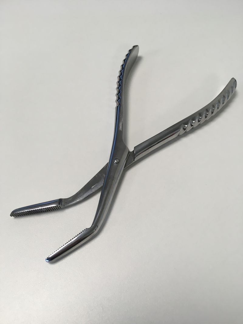 Dura Mater Stripping Forcep - Angled